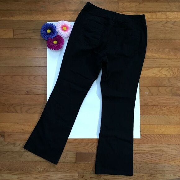 Additions by Chico's Pants Women's Size 1 (Medium) Black Casual 28" Inseam - Picture 2 of 9
